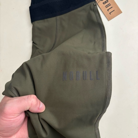 Nobull Men’s 27” Compression Tight Army Green Size Medium New - Picture 5 of 11
